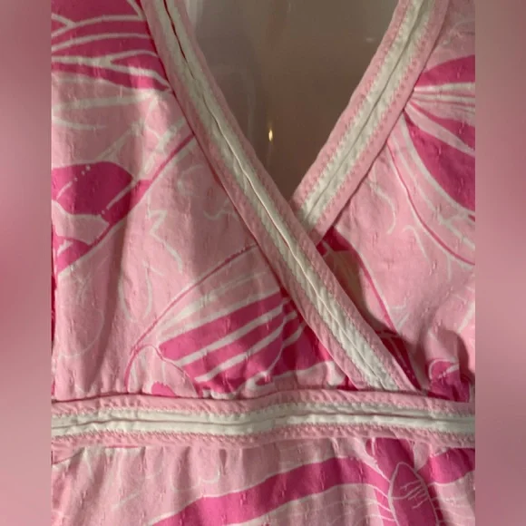Lilly Pulitzer Vintage Pink Halter Dress with Butterfly Print - Picture 3 of 13